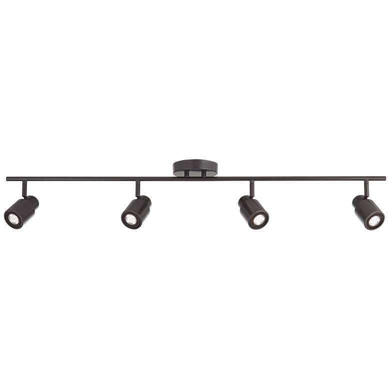 Image 2 Pro Track Melson 4-Light Bronze GU10 LED Wall or Ceiling Track Fixture