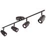Pro Track Melson 4-Light Bronze GU10 LED Wall or Ceiling Track Fixture