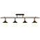 Pro Track Mission 4-Light Bronze Frosted Glass Fixture