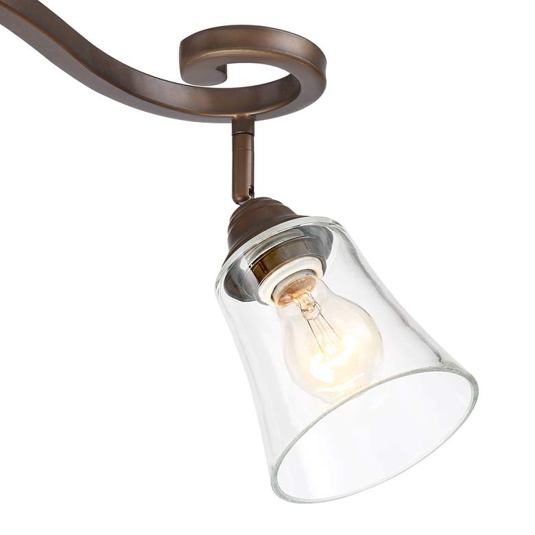 Image 3 Pro Track Myrna 43 1/2" 4-Light Bronze Scroll Track Ceiling Fixture more views