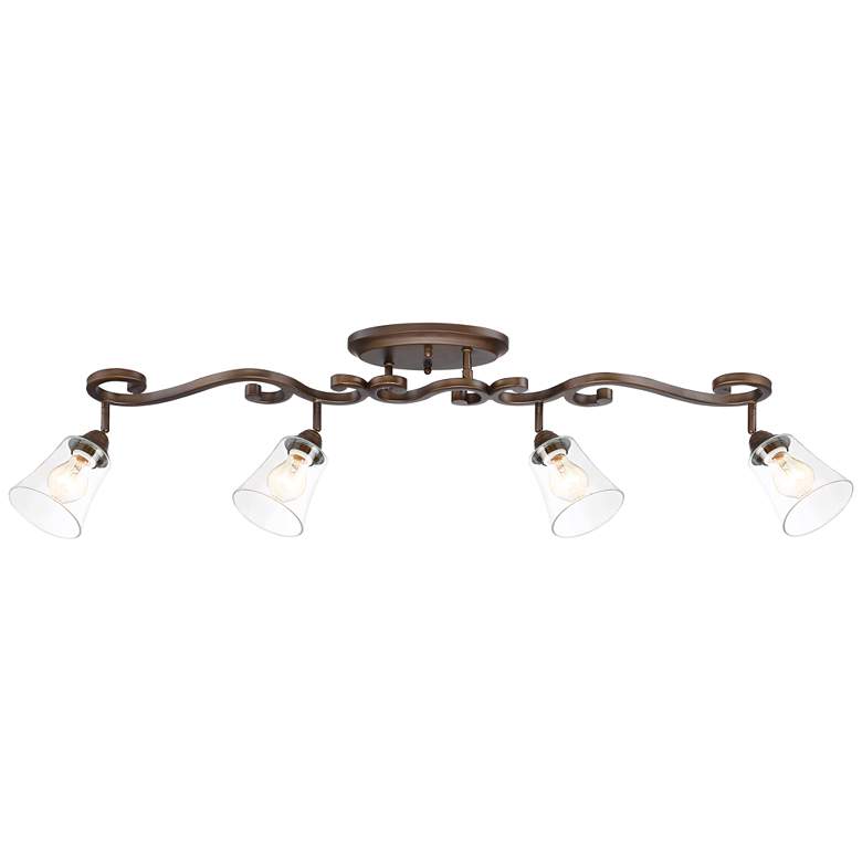 Image 5 Pro Track Myrna 43 1/2 inch 4-Light Bronze Scroll Track Ceiling Fixture more views