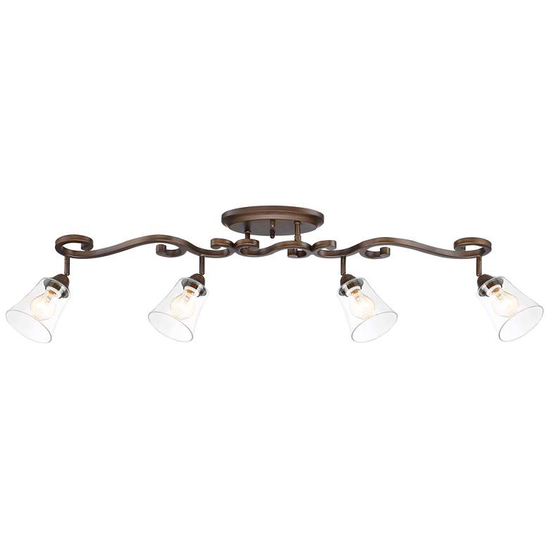 Image 5 Pro Track Myrna 43 1/2" 4-Light Bronze Scroll Track Ceiling Fixture more views