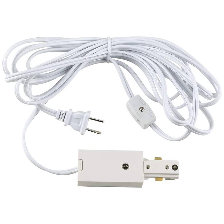 Image 1 Pro Track Plug in White 3-Foot Outlet Extension Cord