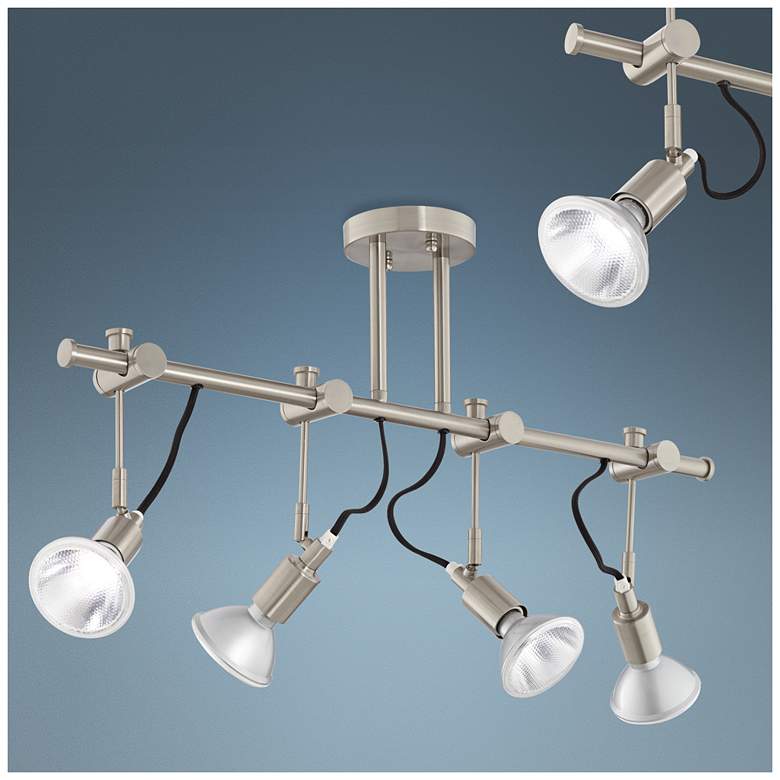 Image 1 Pro Track Pura 4-Light Brushed Nickel LED Track Light