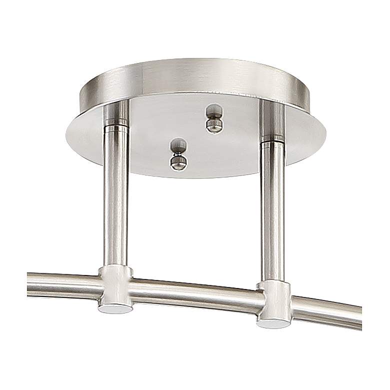 Image 4 Pro Track Rhodes 6-Light Brushed Nickel Track Fixture more views