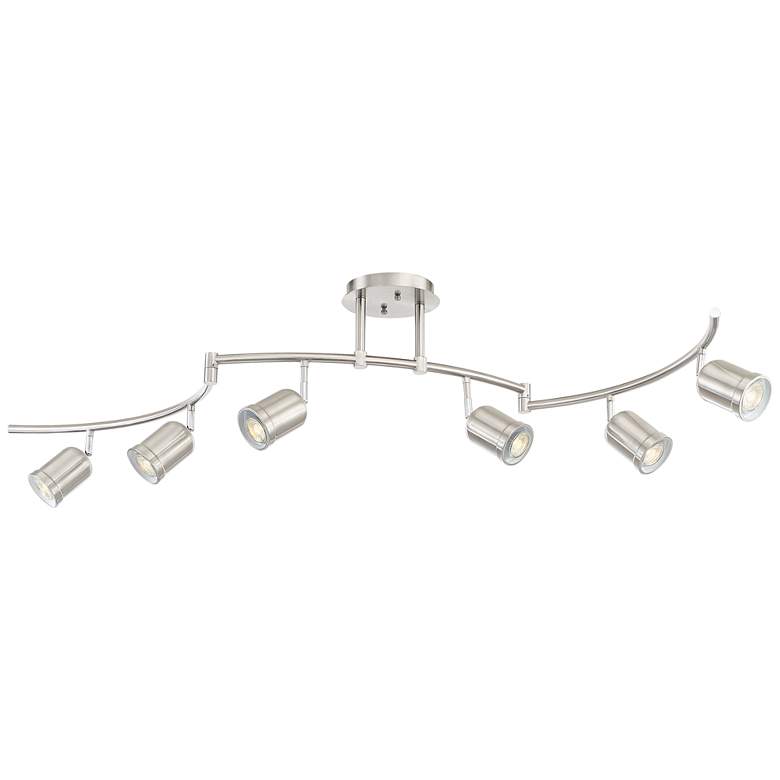 Image 6 Pro Track Rhodes 6-Light Brushed Nickel Track Fixture more views