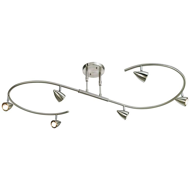 Image 6 Pro Track Salazar 54" Wide Brushed Nickel S-Wave LED Track Light more views