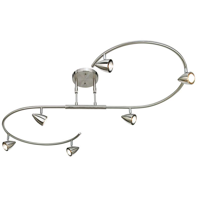 Image 7 Pro Track Salazar 54 inch Wide Brushed Nickel S-Wave LED Track Light more views