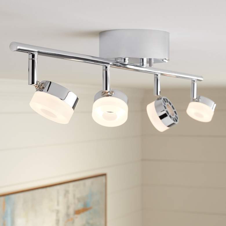 Image 1 Pro Track Sara 4-Light Chrome LED Track Fixture