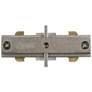 Pro Track Satin Nickel Mini-Connector for Halo Track Lighting Systems