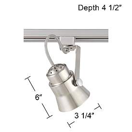 Image5 of Pro Track Silver 50W GU10 Track Head for Halo Track Systems more views