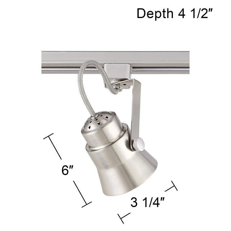 Image 5 Pro Track Silver 50W GU10 Track Head for Halo Track Systems more views