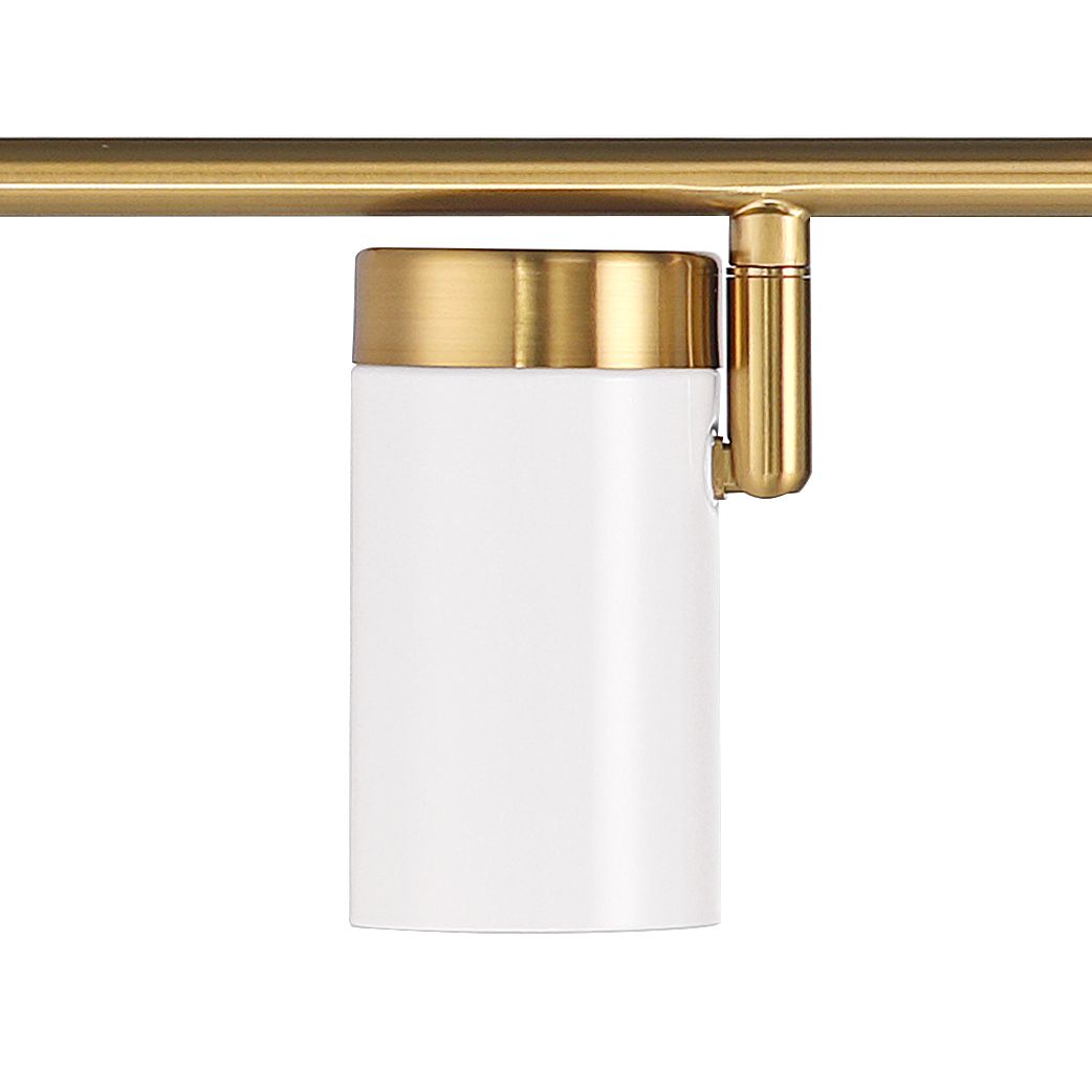 Image 5 Pro Track Simms 4-Light White/Gold LED Track Fixture more views