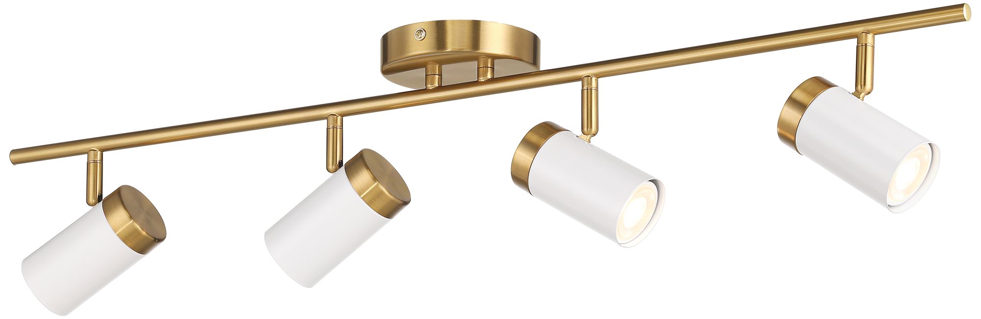 Watch A Video About the Pro Track 4 Light White and Gold LED Track Fixture