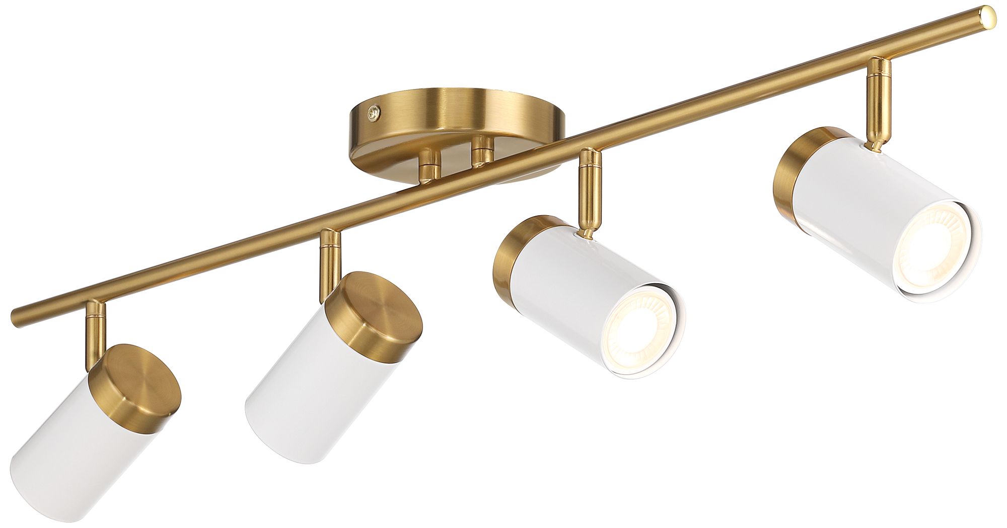 Watch A Video About the Pro Track 4 Light White and Gold LED Track Fixture