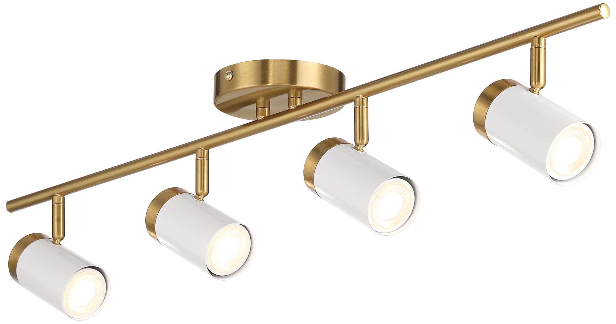 Watch A Video About the Pro Track 4 Light White and Gold LED Track Fixture