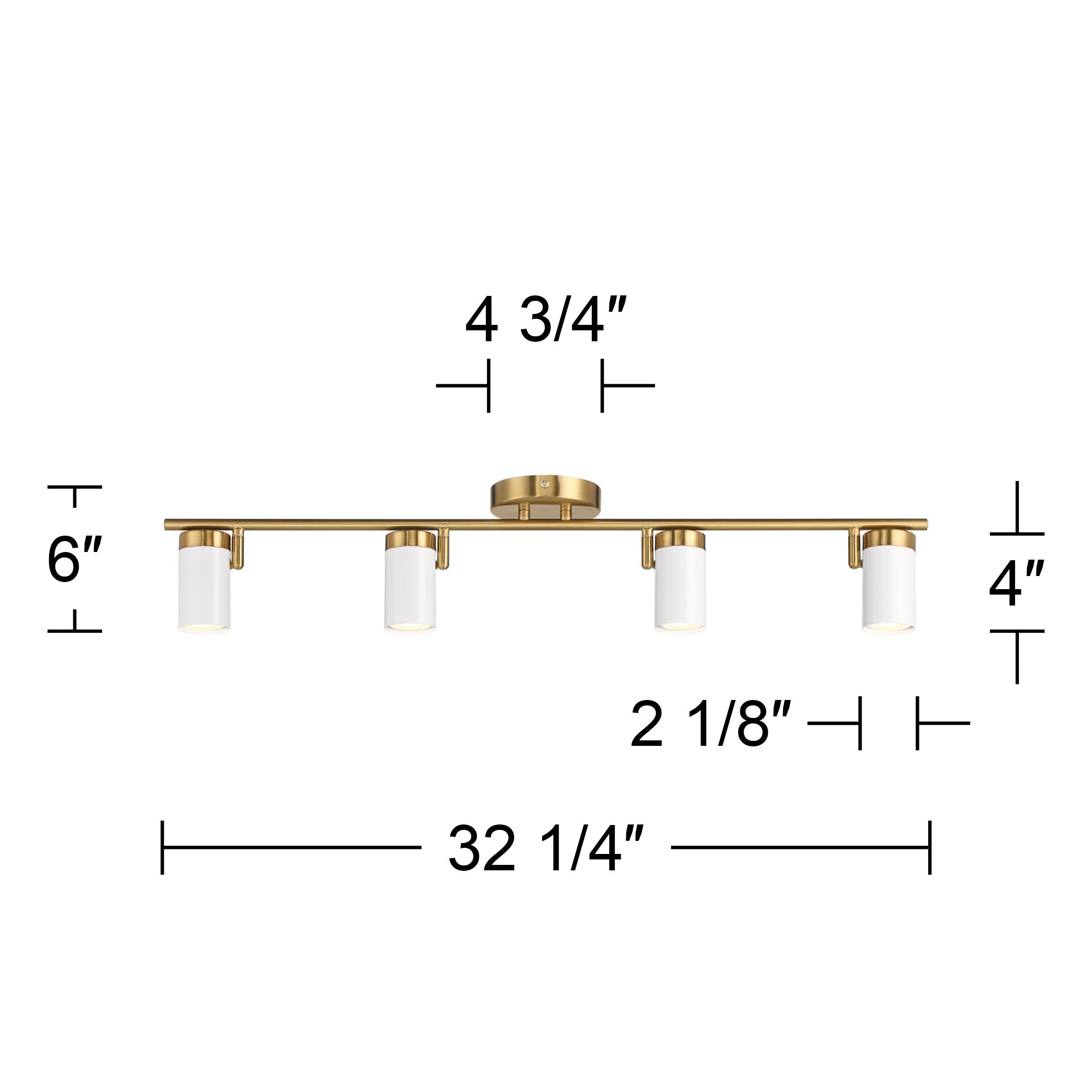Watch A Video About the Pro Track 4 Light White and Gold LED Track Fixture