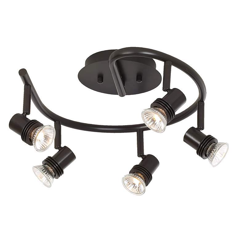Image 5 Pro Track Spiral 15 3/4" Bronze 5-Light LED Track Style Ceiling Light more views