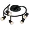 Pro Track® Spiral Black 5-Light LED Ceiling Fixture