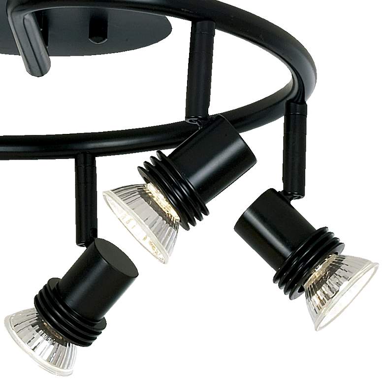 Image 2 Pro Track® Spiral Black 5-Light LED Ceiling Fixture more views