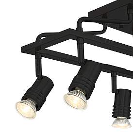 Image2 of Pro Track Sven 6-Light Black Finish Cage Track Fixture more views