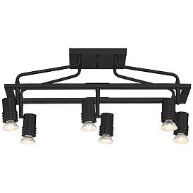 Image3 of Pro Track Sven 6-Light Black Finish Cage Track Fixture more views