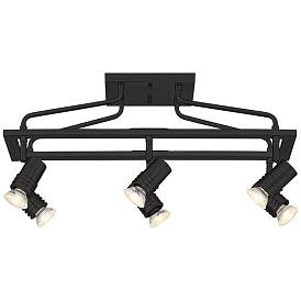 Image4 of Pro Track Sven 6-Light Black Finish Cage Track Fixture more views