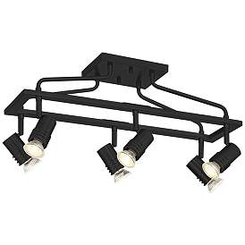 Image5 of Pro Track Sven 6-Light Black Finish Cage Track Fixture more views
