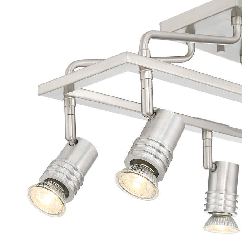 Image 3 Pro Track Sven 6-Light Brushed Nickel Cage Track Fixture more views