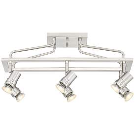 Image5 of Pro Track Sven 6-Light Brushed Nickel Cage Track Fixture more views