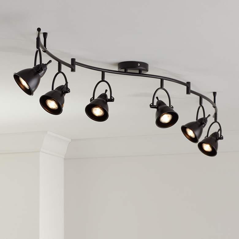 Image 1 Pro Track Thorndale 68" 6-Light Bronze LED Adjustable Track Fixture