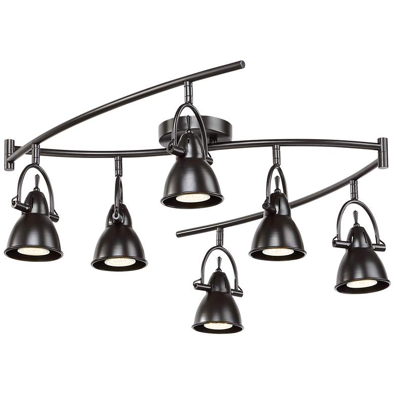 Image 7 Pro Track Thorndale 68 inch 6-Light Bronze LED Adjustable Track Fixture more views