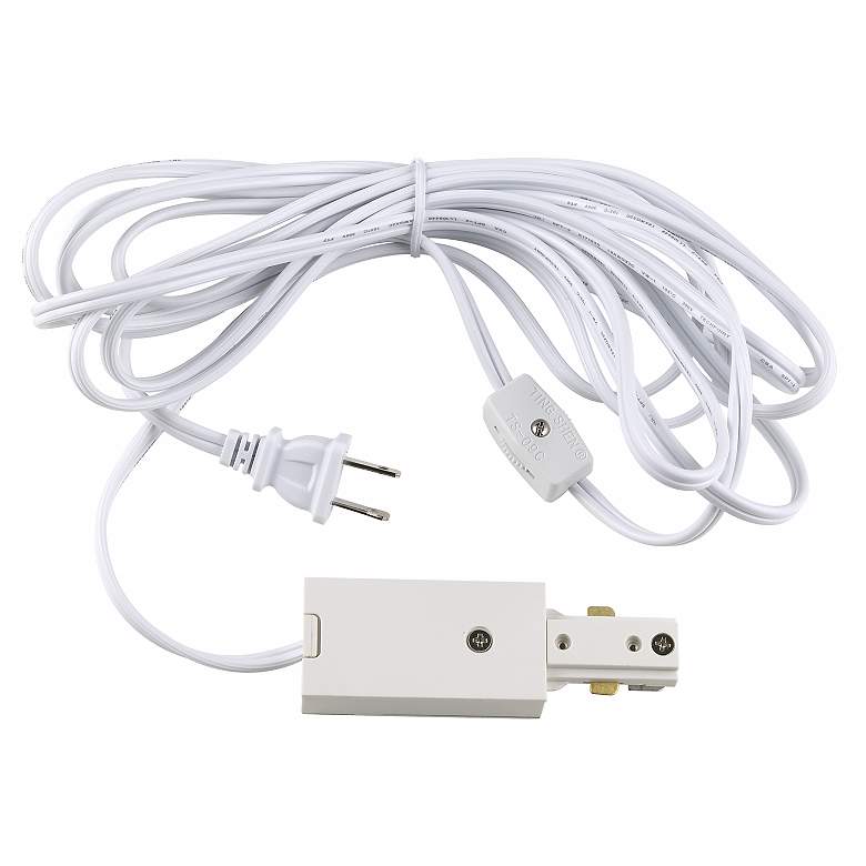 Image 1 Pro Track® Track Lighting White Outlet Extension Cord