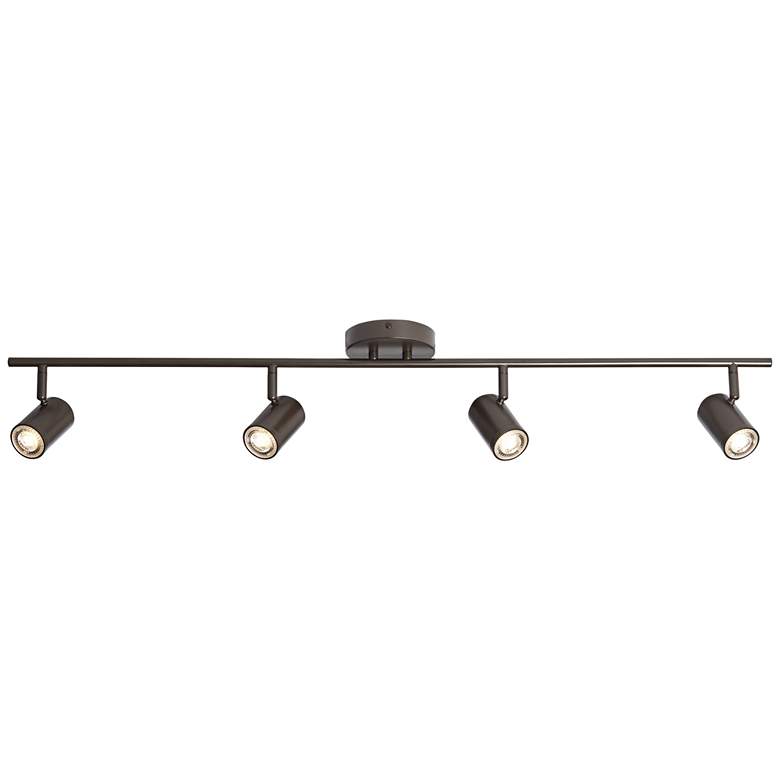 Image 1 Pro Track Vester 4-Light Bronze 8.5 Watt GU10 LED Track Fixture