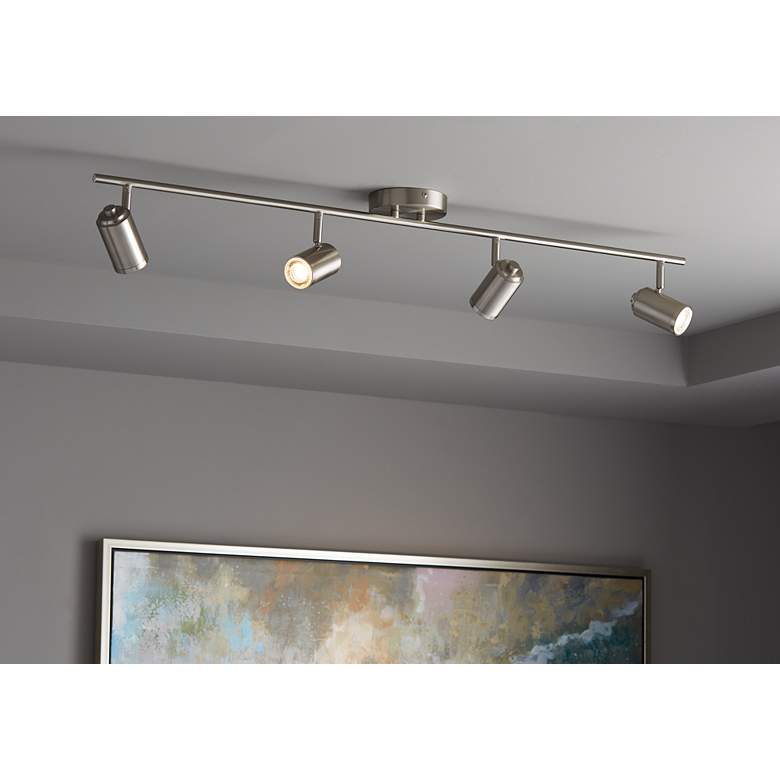 Image 1 Pro Track Vester 4-Light Brushed Nickel LED Track Fixture