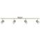 Pro Track Vester 4-Light Brushed Nickel LED Track Fixture