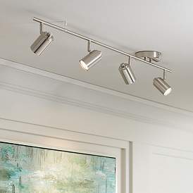 Image1 of Pro Track Vester 4-Light Brushed Nickel LED Wall or Ceiling Track Fixture