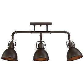 Image5 of Pro Track Wesley 25" 3-Light Rustic Industrial Bronze Track Fixture more views