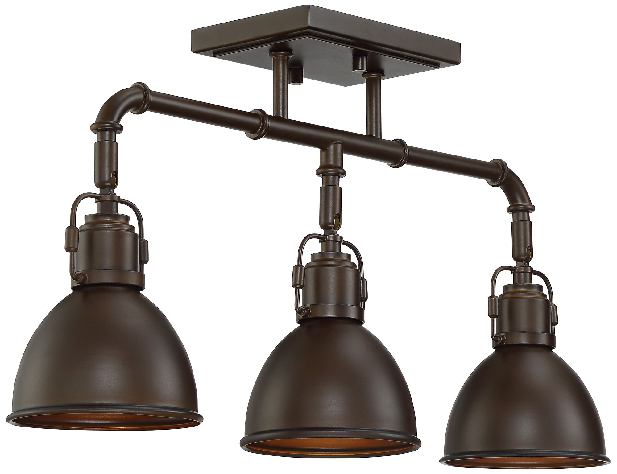 Pro Track Wesley 25" 3-Light Rustic Industrial Bronze Track Fixture