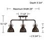 Pro Track Wesley 3-Light Oil-Rubbed Bronze Track Fixture