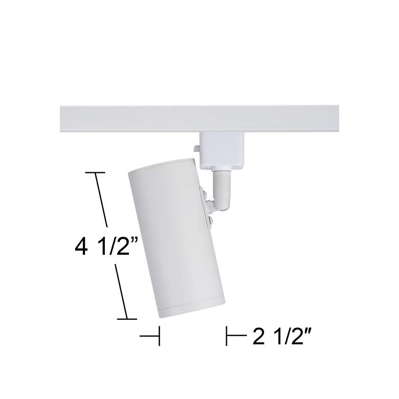 Image 5 Pro Track White 8.5 Watt LED Cylinder Lightolier system Track Head more views
