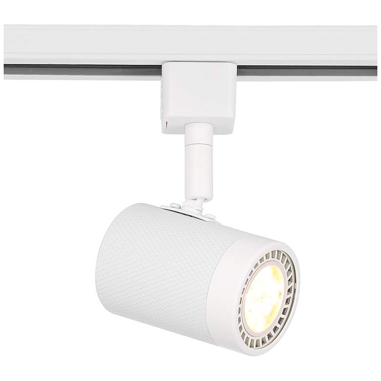 Image 1 Pro Track White Cylinder GU10 LED Track Head for Halo System