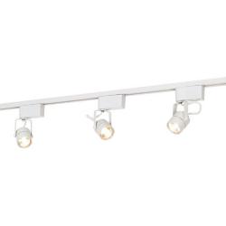 Pro Track&#174; White Finish 3-Light Linear Track Kit  For Wall or Ceiling