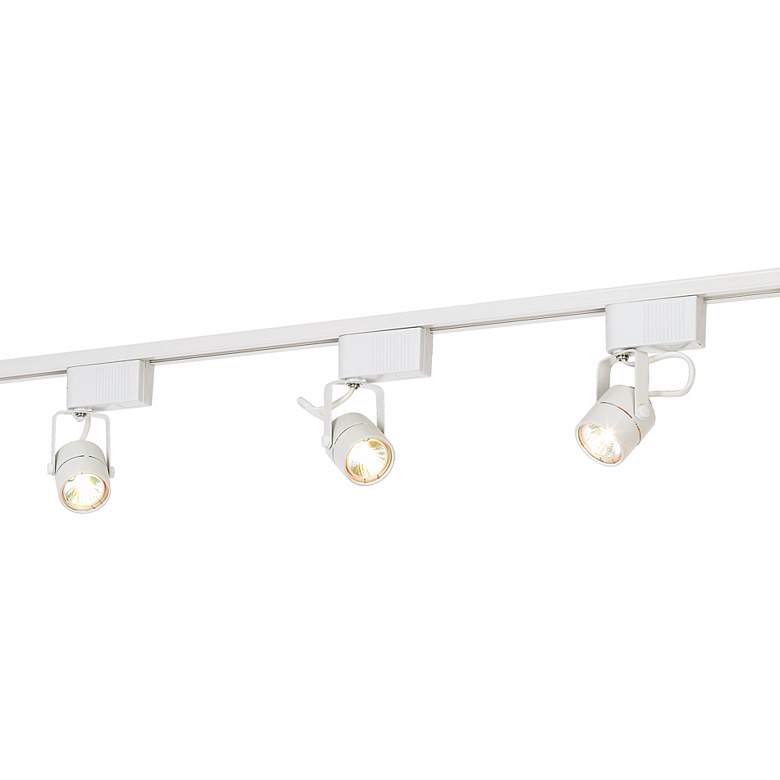 Image 3 Pro Track® White Finish 3-Light Linear Track Kit  For Wall or Ceiling