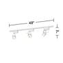 Pro Track&#174; White Finish 3-Light Linear Track Kit  For Wall or Ceiling in scene