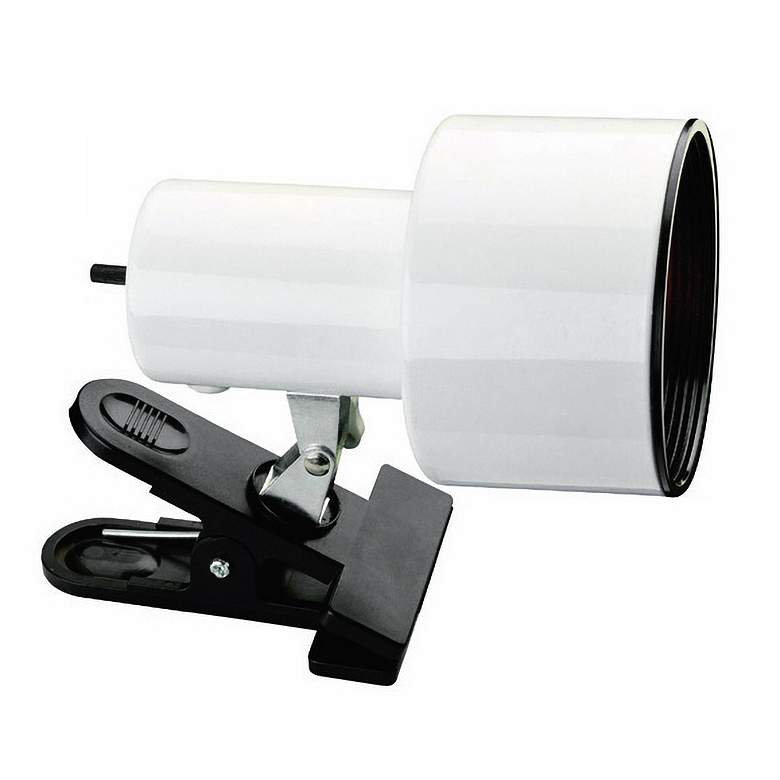 Image 1 Pro Track White Finish 6 inch High Clip Light with BR20 LED Bulb