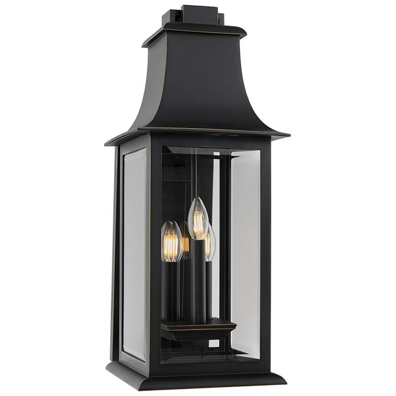 Image 1 Proctor 25.13"H x 9.63"W 3-Light Outdoor Wall Light in Oil Rubbed Bronze