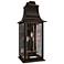 Proctor 32"H x 15.7"W 3-Light Outdoor Wall Light in Oil Rubbed Bronze