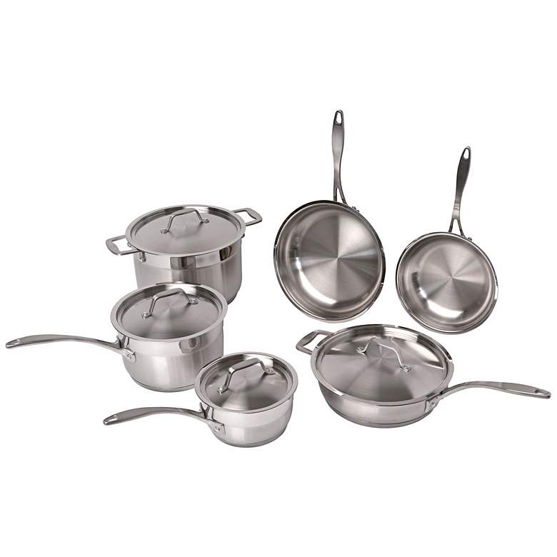 Image 1 Professional Copper Clad 10-Piece Earthchef Cookware Set