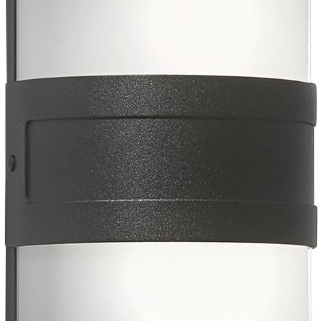 Image 2 Profiles 12" High Black|Opal Acrylic Exterior Sconce Triac LED more views